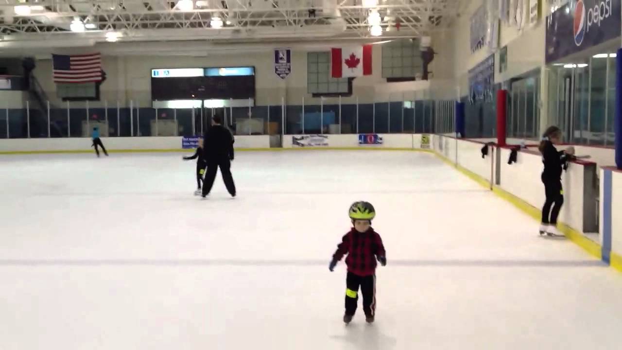 1 Year old Ice Skating.