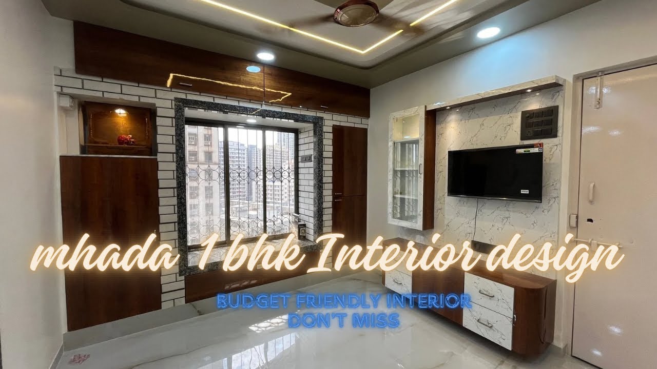 1 bhk mhada tower interior ||  8850989119 ||  305 sqft  interior design || project 30