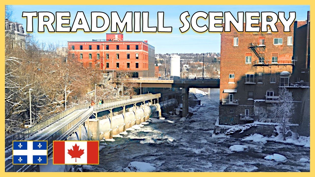 Spectacular Sherbrooke | Treadmill Workout Scenery | Virtual Running Video | 40 min Virtual Run