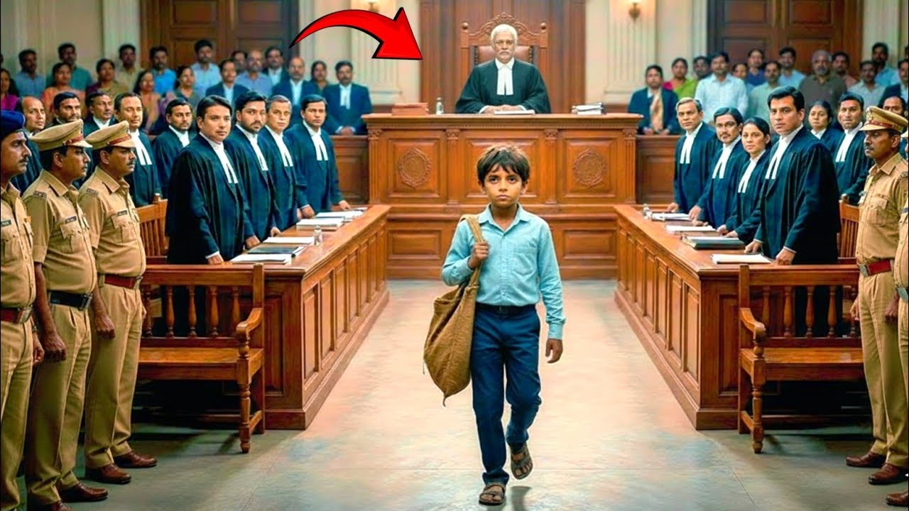 যখন কচরা কুড়ানো ছেলেটি আদালতে পৌঁছাল—পুরো আদালত স্তব্ধ হয়ে দাঁড়িয়ে গেল, সবাই চেয়ার ছেড়ে উঠে দাঁড়াল।