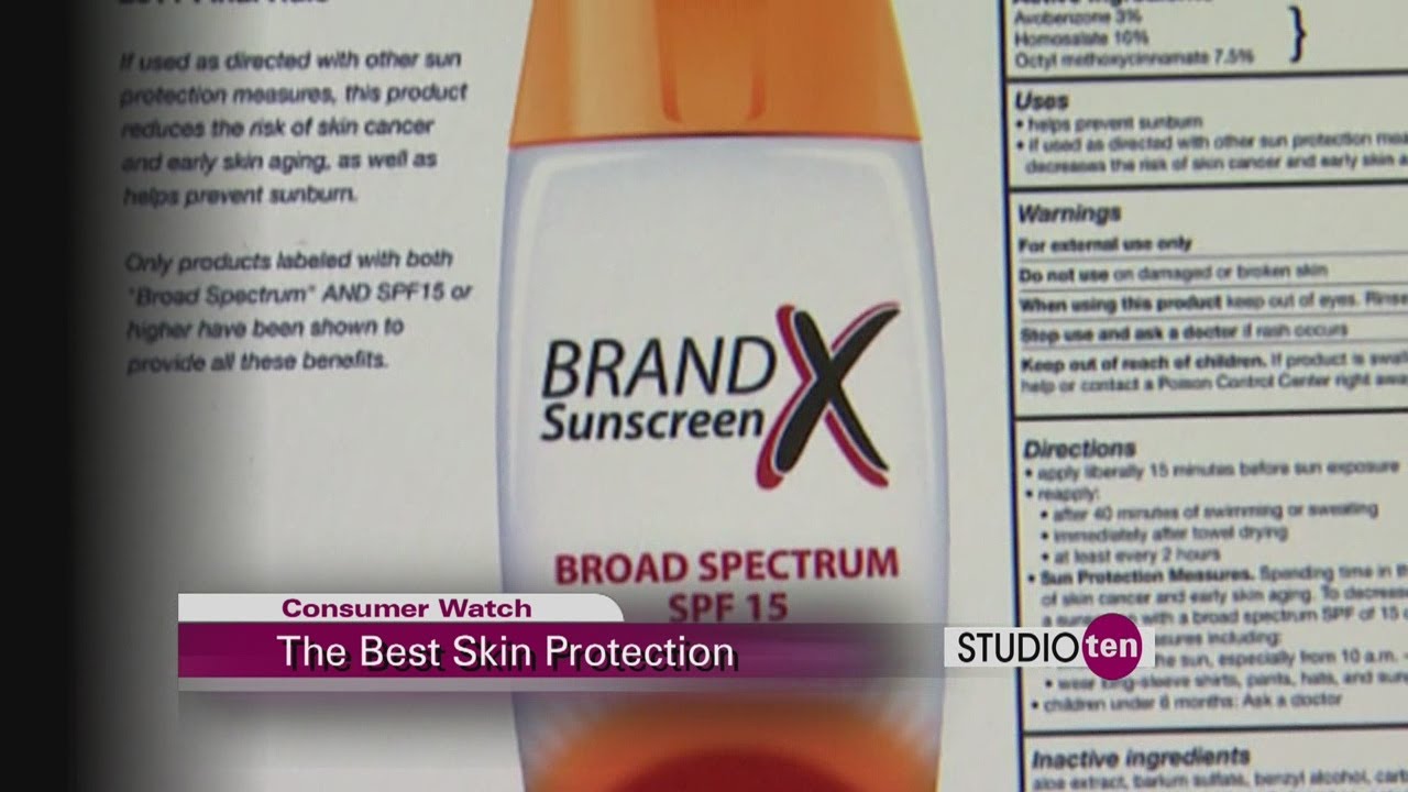 Reading sunscreen labels