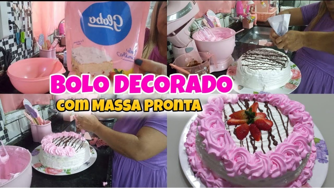 Como Fazer Bolo De Aniversário Com Massa Pronta Econômico Rápido e Fácil