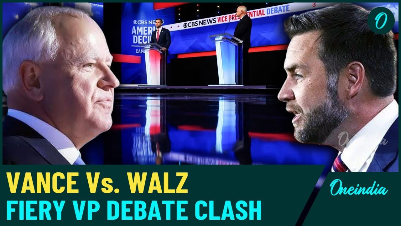 Vance-Walz Full Debate: VP Candidates Face Off in Explosive Showdown | Harris Vs. Trump