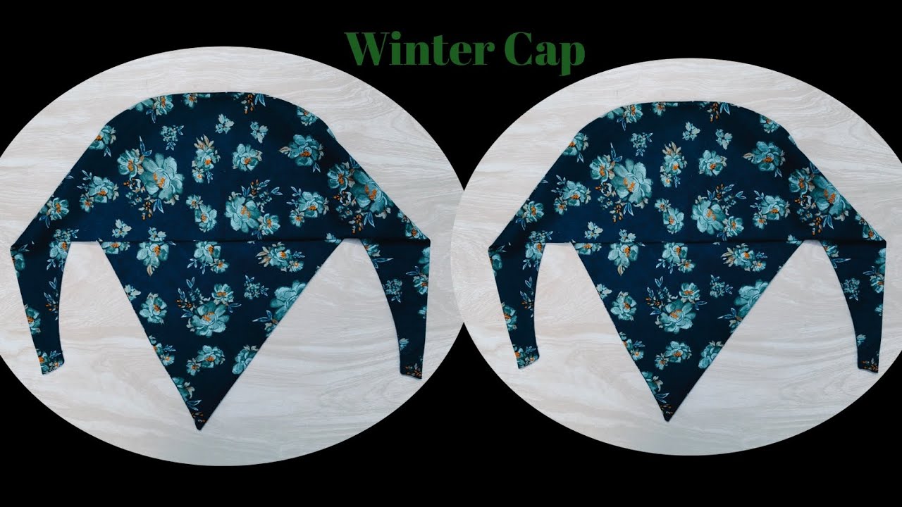 Winter cap cutting and stitching | Hijab cap/ Mini scarf