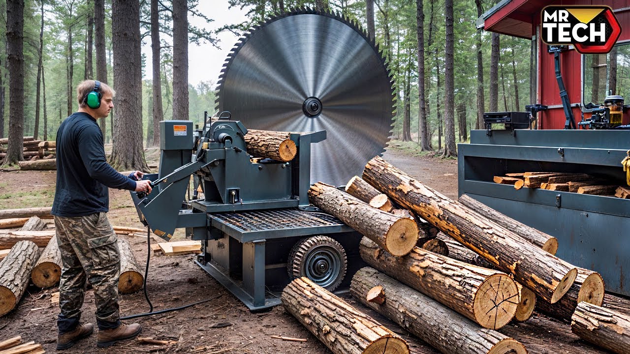 25 Mind-Blowing Firewood Processing Machines in Action! | Homemade Modern Chainsaw Machines #14
