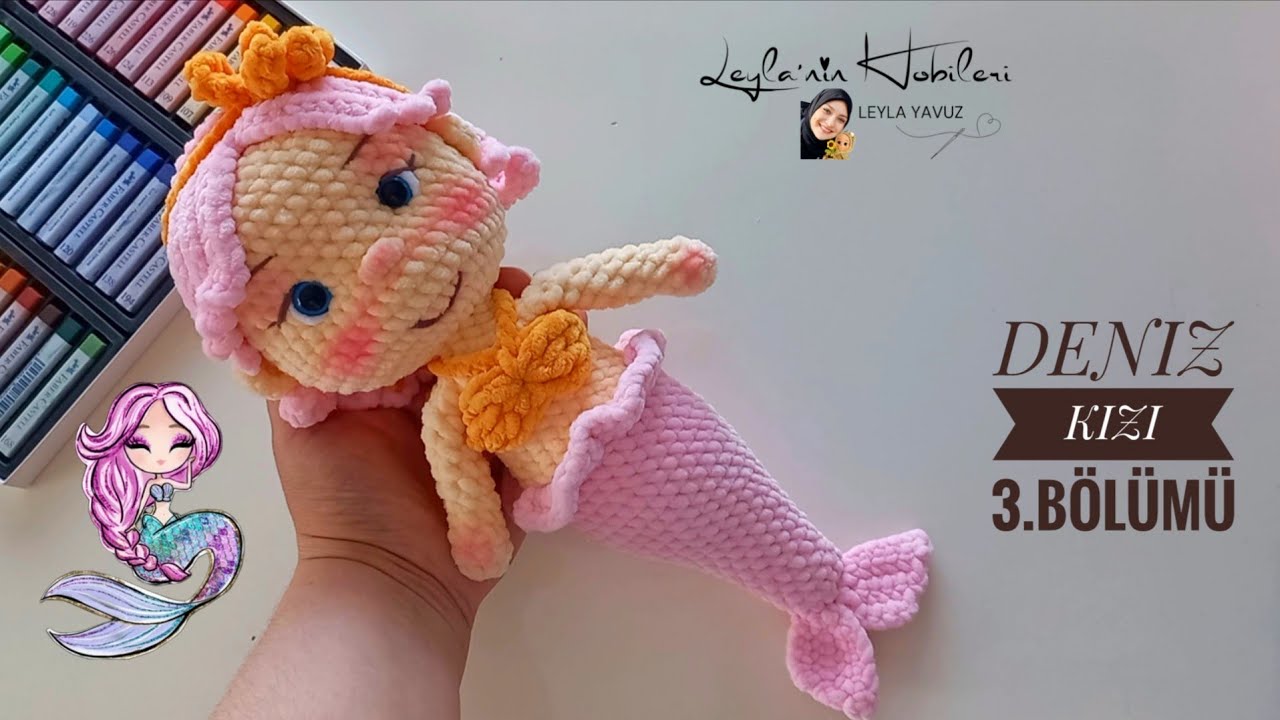 Amigurumi deniz kızı Parla 3.bölümü🧜‍♀️