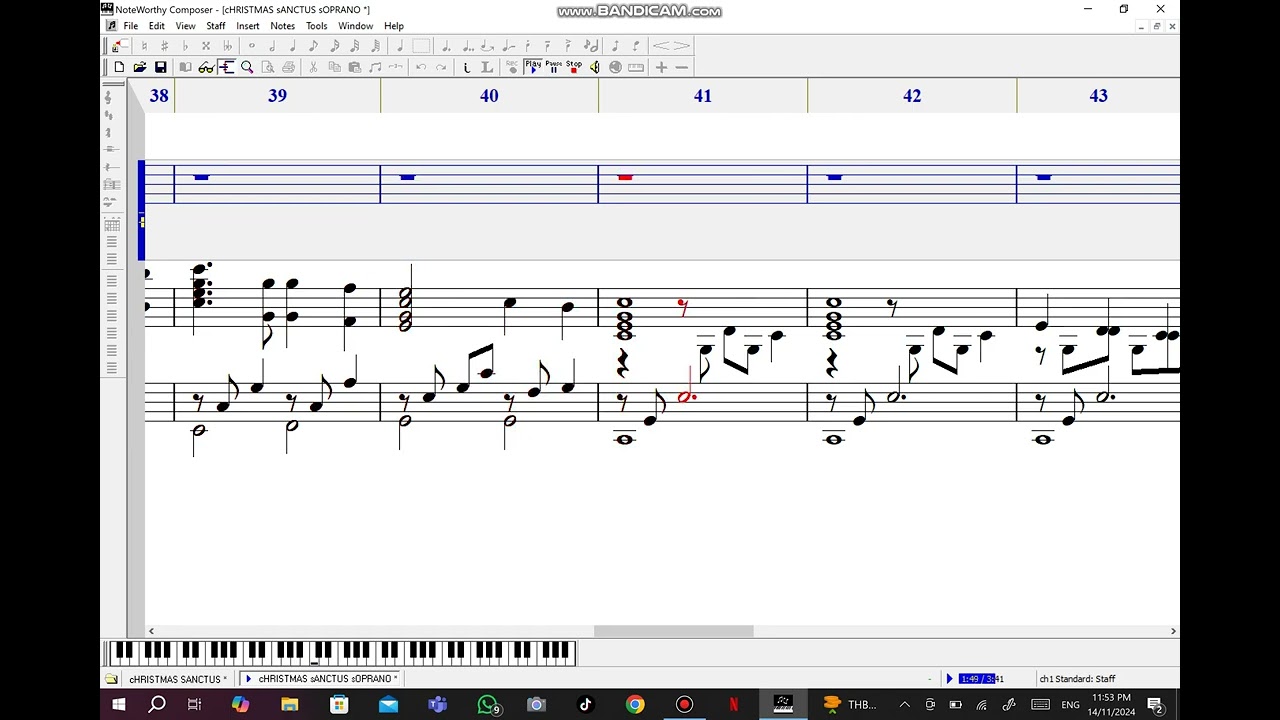 Christmas Sanctus Soprano Descant