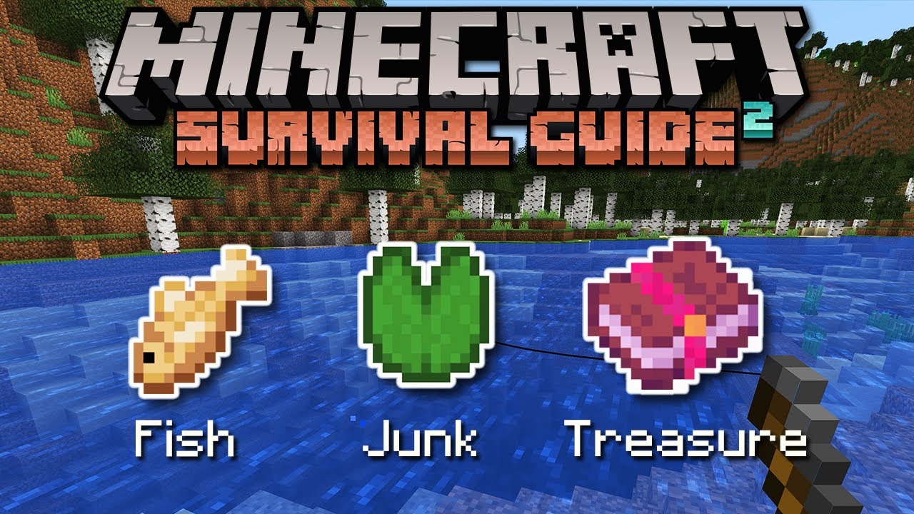 Объяснение механики рыбалки! ▫ Руководство по выживанию в Minecraft (обучение 1.18, давай поиграе...
