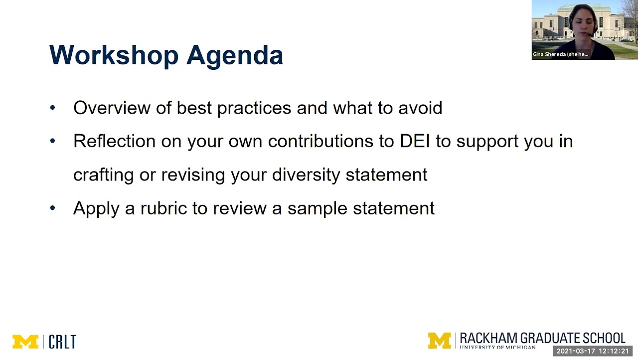 Writing a Diversity Statement for the Faculty Job Search
