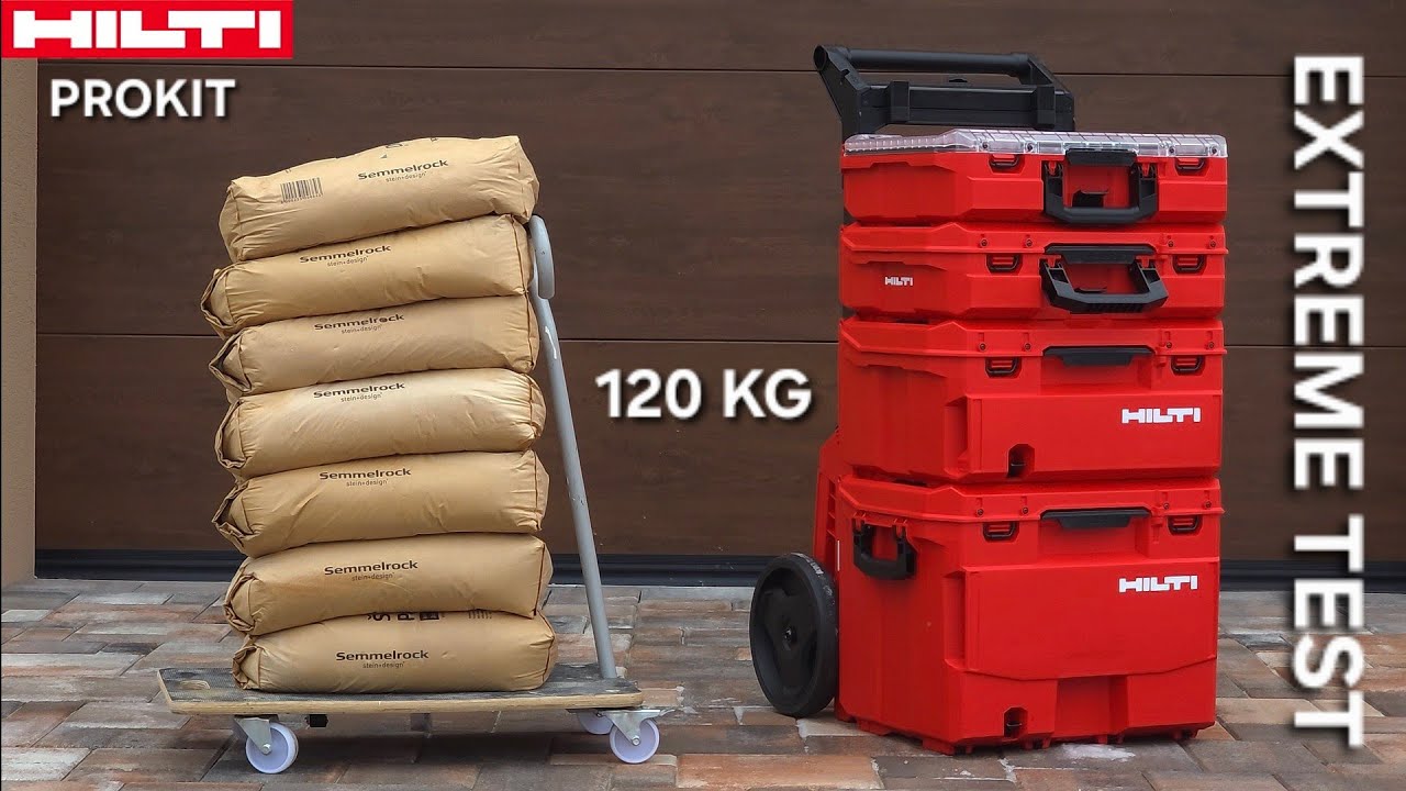 110 кг инструментов в органайзере Hilti Prokit – что произойдет? ЭКСТРЕМАЛЬНОЕ ИСПЫТАНИЕ с молотком.