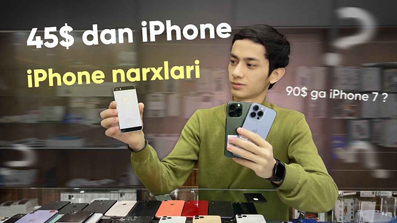 Telefon narxlari. iPhone narxlari. iPhone 13 Pro, iPhone 11 va iPhone Xs Max.