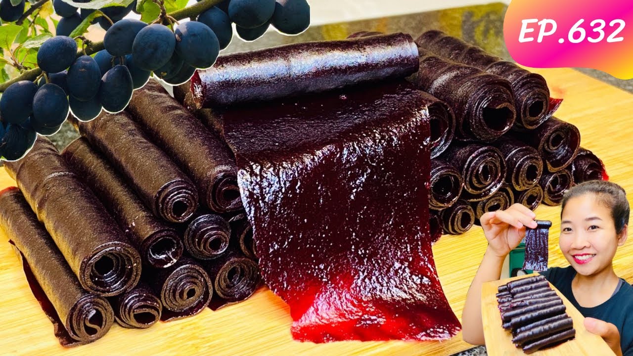 เก็บพลัมป่าข้างทางทำ พลัมป่ากวน Damson Plum Roll Ups ของฟรีข้างทาง อร่อยมาก EP.632