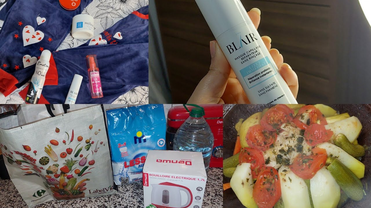 نهار معايا 🥰تقدية🛒جربت ماسك الشعر blair لداير ضجة في مواقع التواصل واش بصح يستحق 👍👎روتين الإستحمام