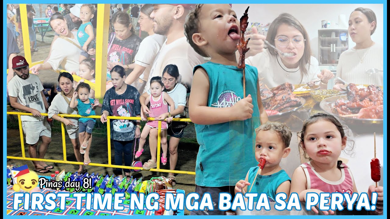 FIRST TIME NG MGA BATA SA PERYA! KUMAIN SI ARLO NG PAA NG MANOK! ❤️ | rhazevlogs