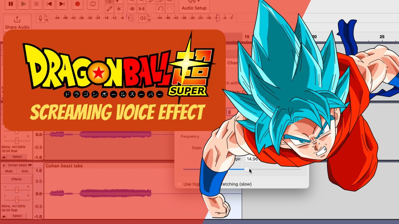 How To Do The Dragon Ball Super Screaming Echo Effect!! - Audacity Tutorial
