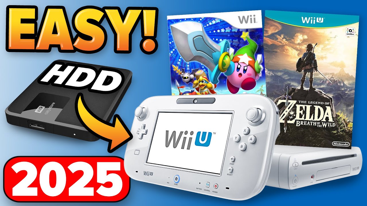 ОБНОВЛЕНО В 2025 ГОДУ: используйте один жесткий диск для игр Wii и Wii U (больше не нужно менять ...