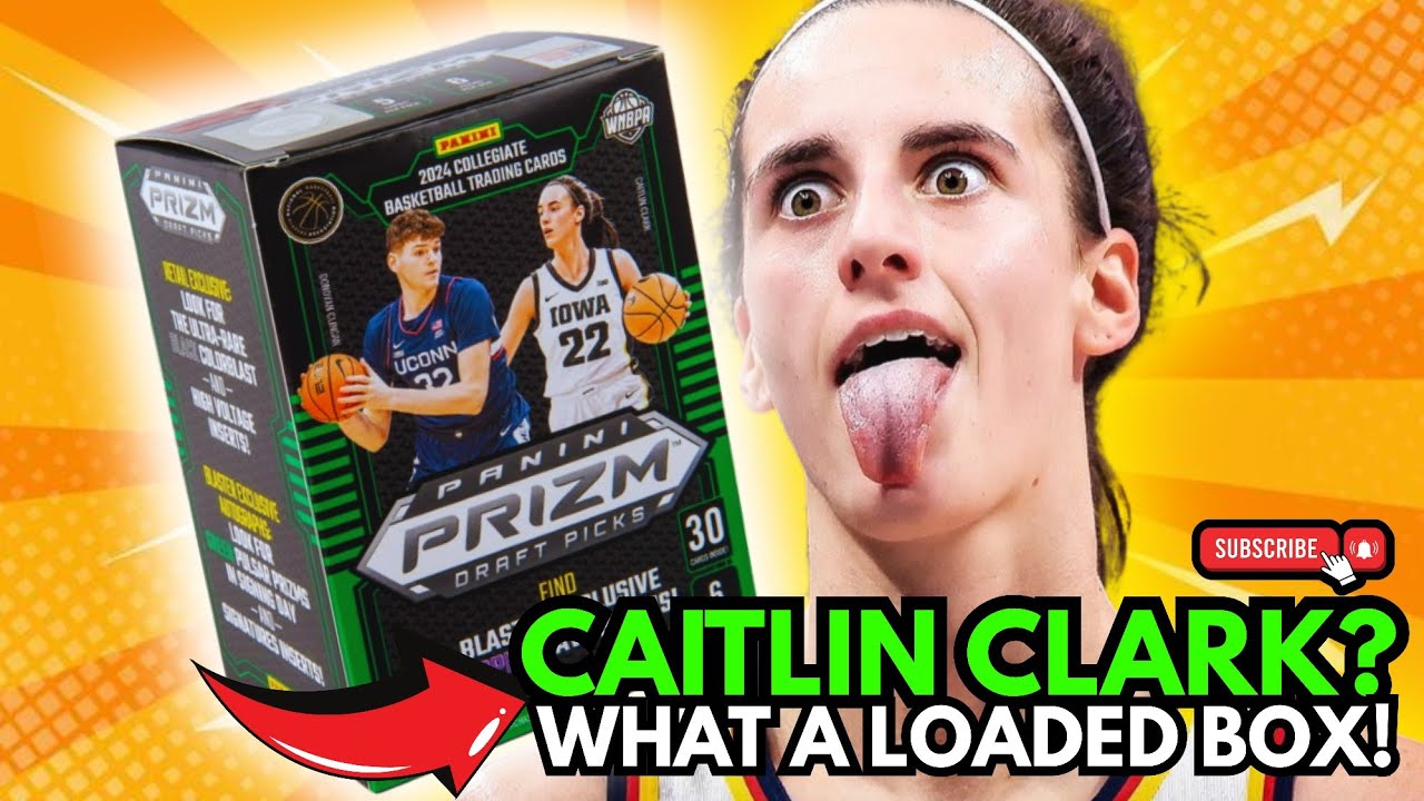 WE PULLED A CAITLIN CLARK ROOKIE!!! 😱 2024 Panini Prizm Draft Picks Blaster Box Opening