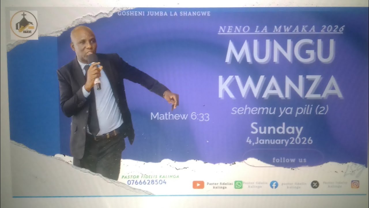 MUNGU KWANZA SEHEMU YA PILI (2)