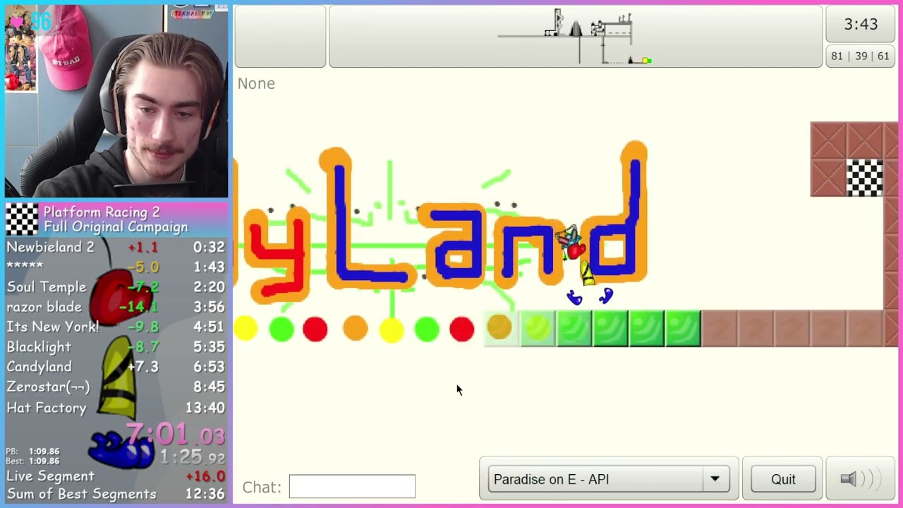 Platform Racing 2 - Full Original Campaign - 13:21 (12:39 IGT)
