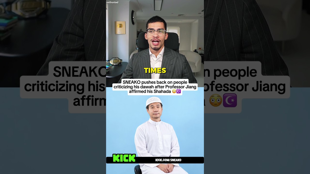 SNEAKO Responds To Criticism After Professor Jiang Affirmed The Shahada 😳☪️ #professorjiang #sneako