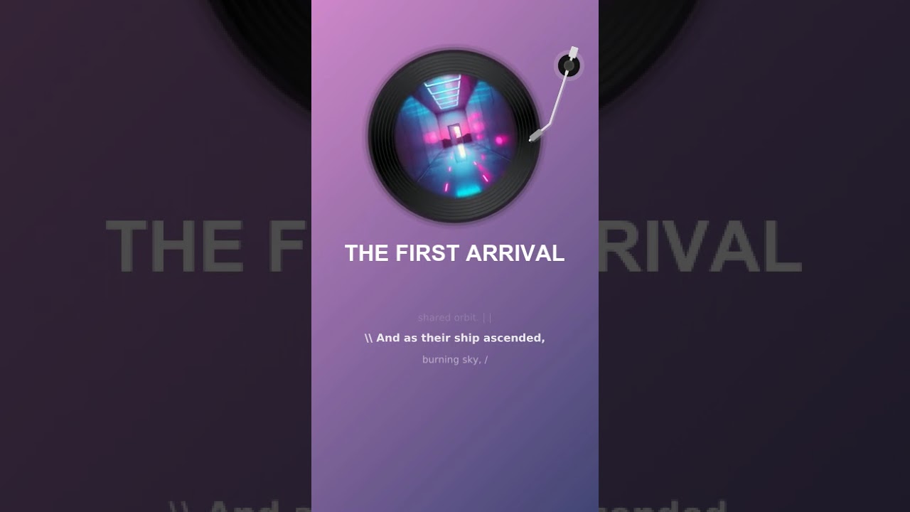THE FIRST ARRIVAL