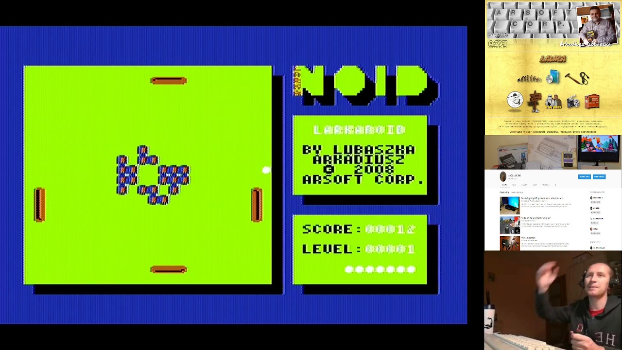 Atari 65 XE  - przegląd gier ArSoft