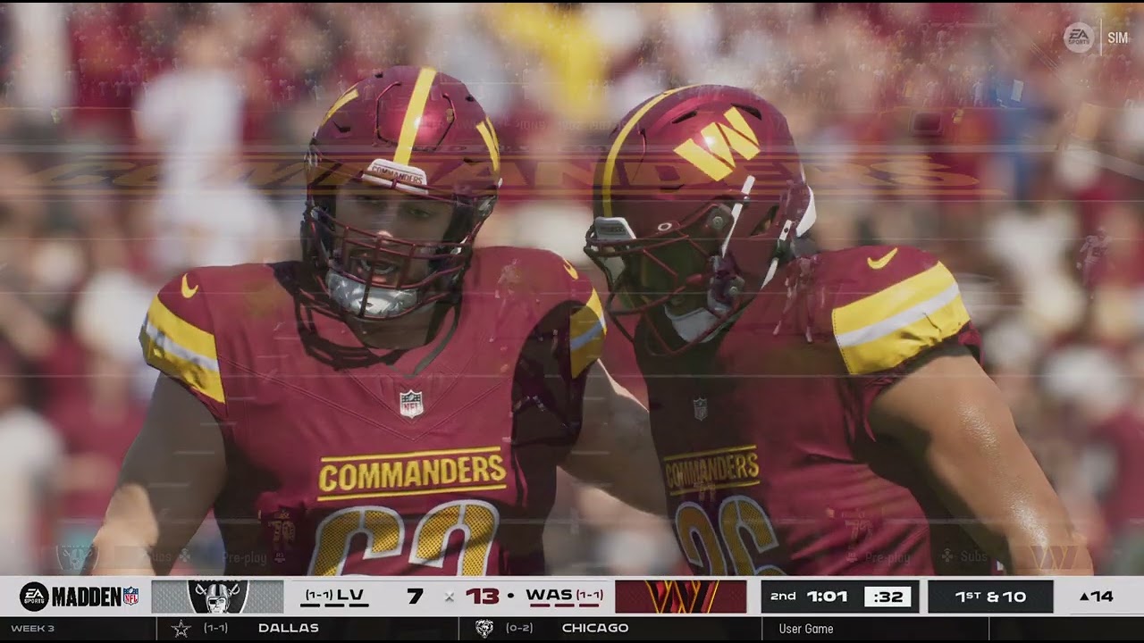 Madden NFL 26 Raiders&Commanders Week 3