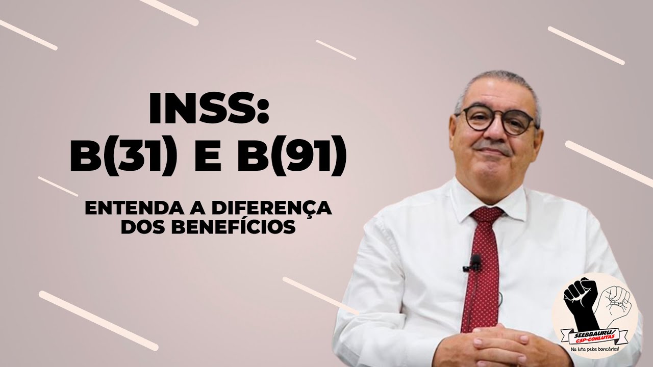 Qual a diferença dos benefícios B31 e B91 do INSS?