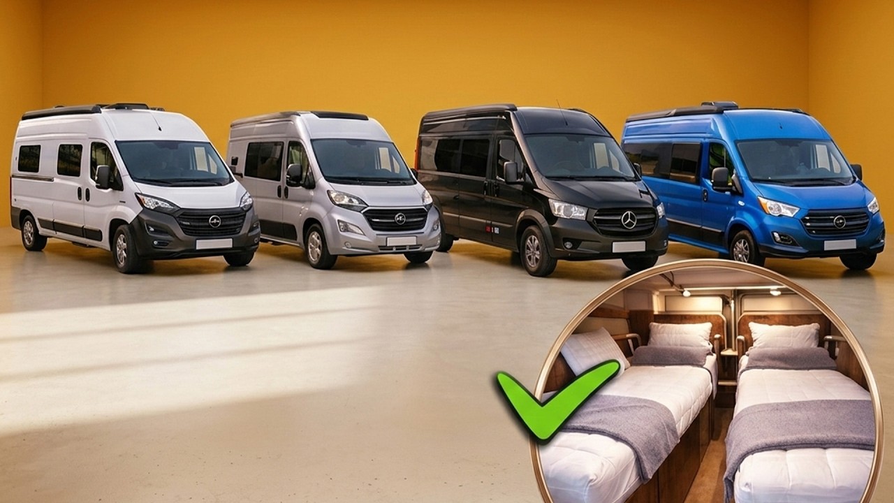 4 Compact Campervans for Seniors with Longitudinal Twin Beds