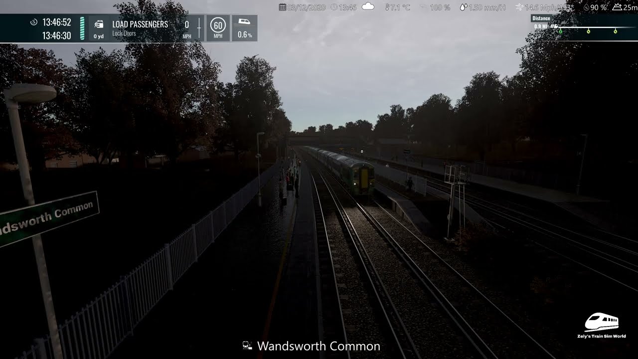 2B61 Sutton to London Victoria (Class 377/4 SN) (No Commentary)