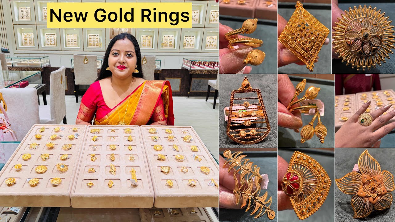 3.3gm onwards “Huge”collection of New 22KT Gold ring designs💛| Special Gold Rings | Cocktail Rings