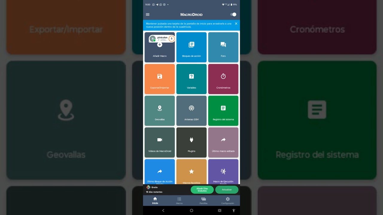 Automatiza cualquier tarea en tu Android mediante la aplicación Macrodroi