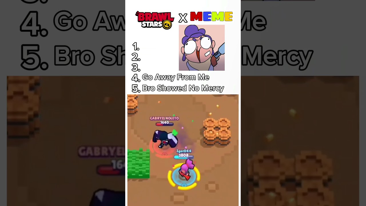 Конец😭 Топ-5 мемов в Brawl Stars #brawlstar #brawlstars