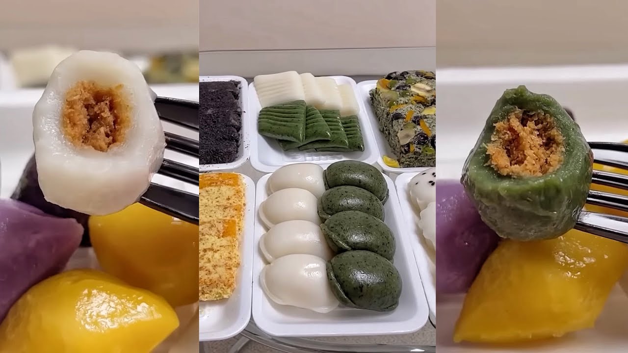 U mê nghìn lẻ một loại bánh Tteok truyền thống của Hàn 🍡🇰🇷 | KEM REVIEW