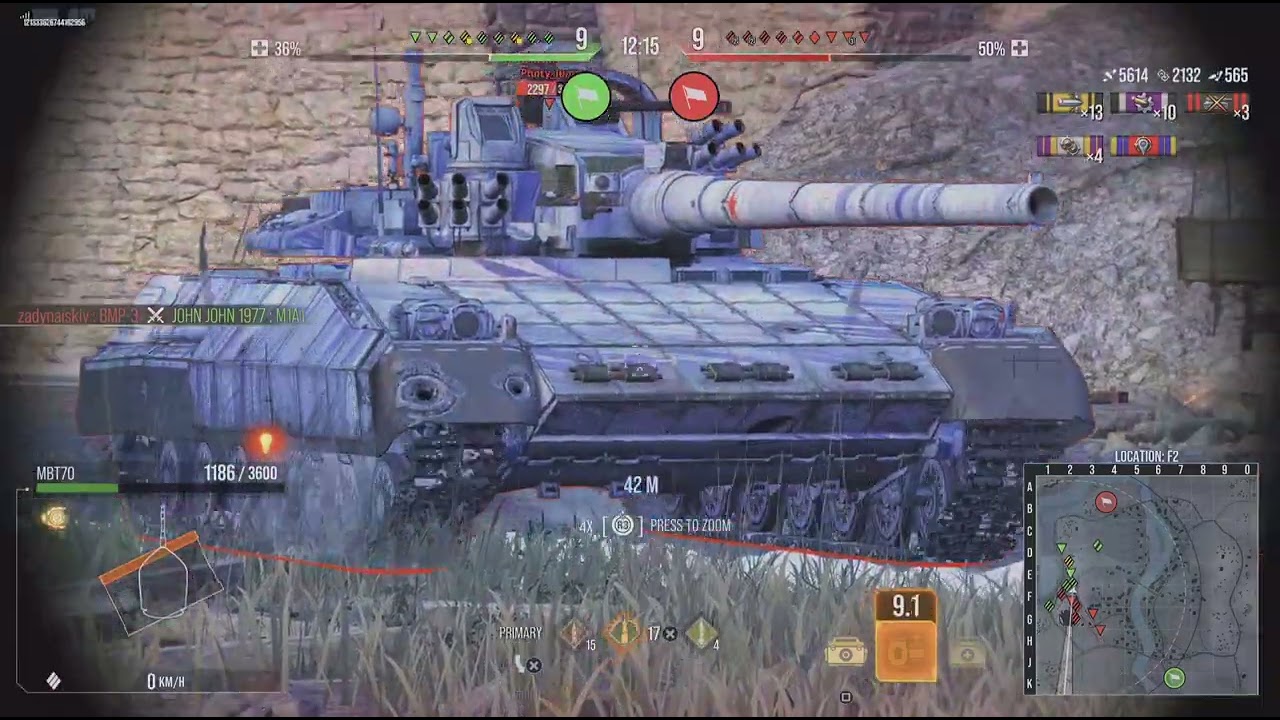 World of Tanks, MBT70 Hard Game