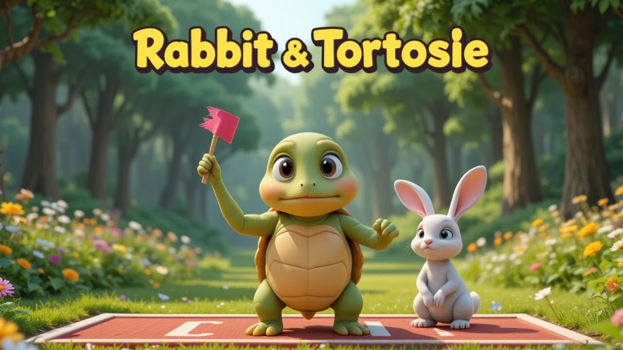 Rabbit and Tortoise song | Kids Moral Song | Nursery Rhymes for Kids | LittleKids - Nursery Rhymes