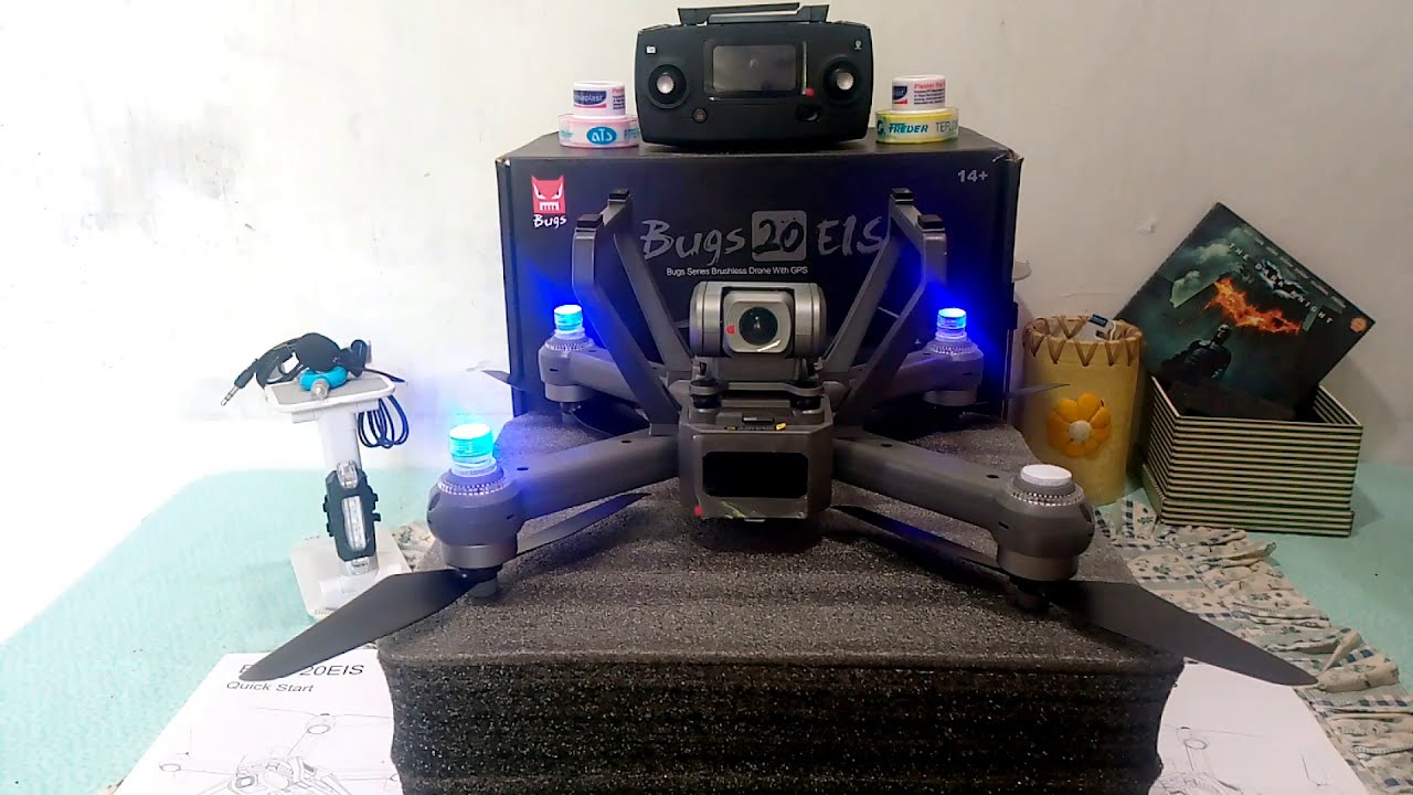 drone MJX bugs 20 EIS 4K + UNBOXING + Set up + tutorial