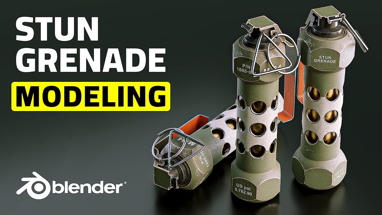 Blender Stun Grenade Modeling Made Easy