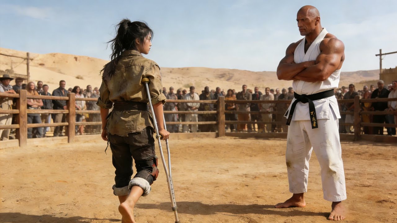 壯士力大無窮以爲無人能敵，豈料被人群中不起眼的少女一掌擊敗！#kungfu #功夫