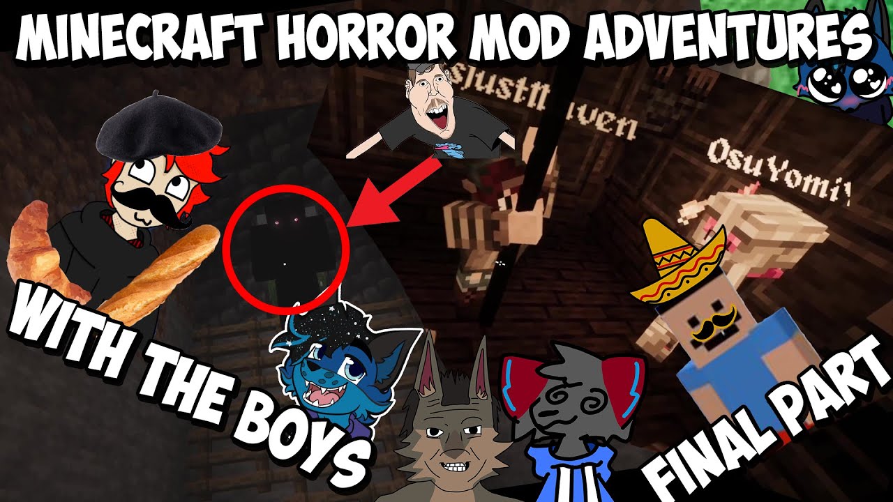Minecraft Horror Mod Adventures With The Boys Final Part - Funny