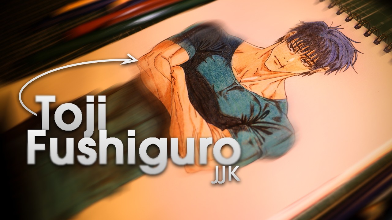 I Drew Toji Fushiguro Using Colored Pencils | Jujutsu Kaisen | Kamal Art Claws