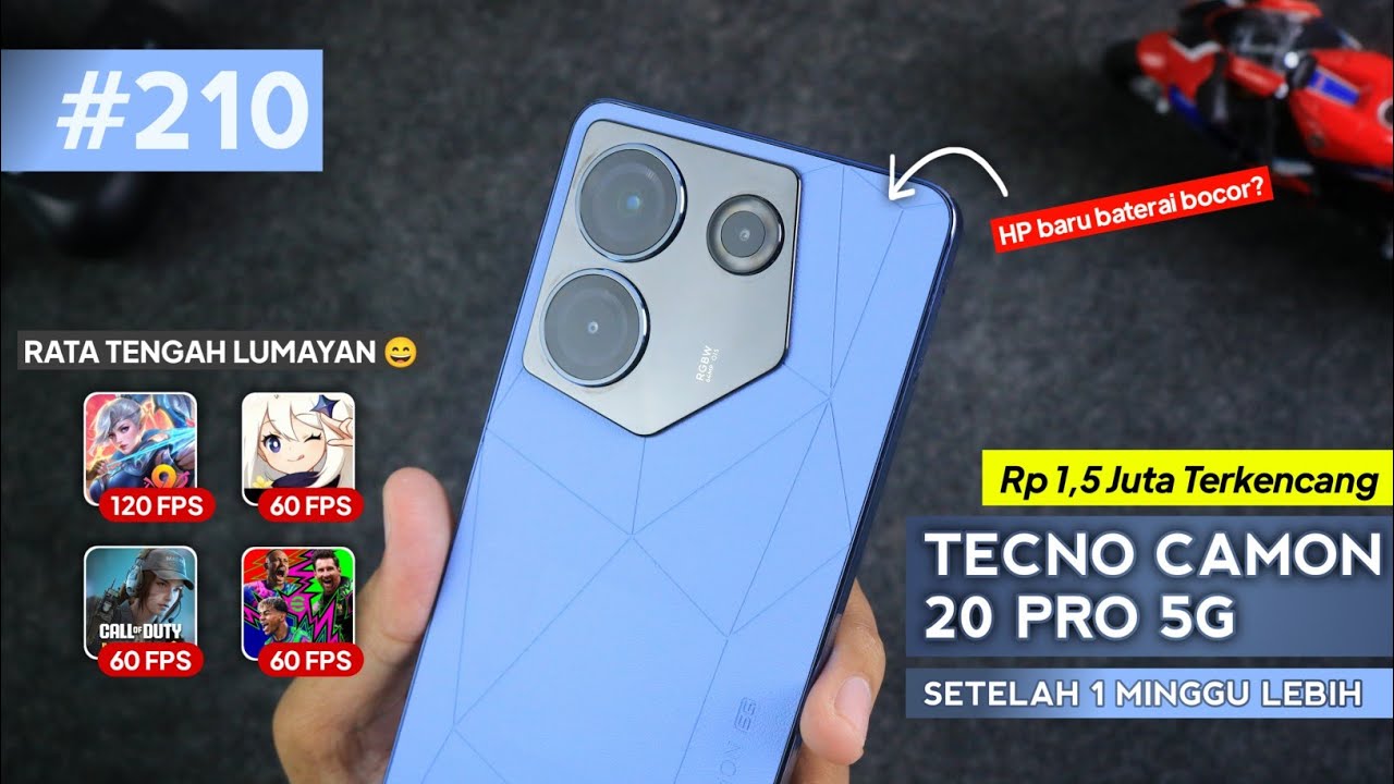 UNTUNG DAPAT MURAH! - Unboxing TECNO CAMON 20 PRO 5G + Gaming Test 4 Game Berat