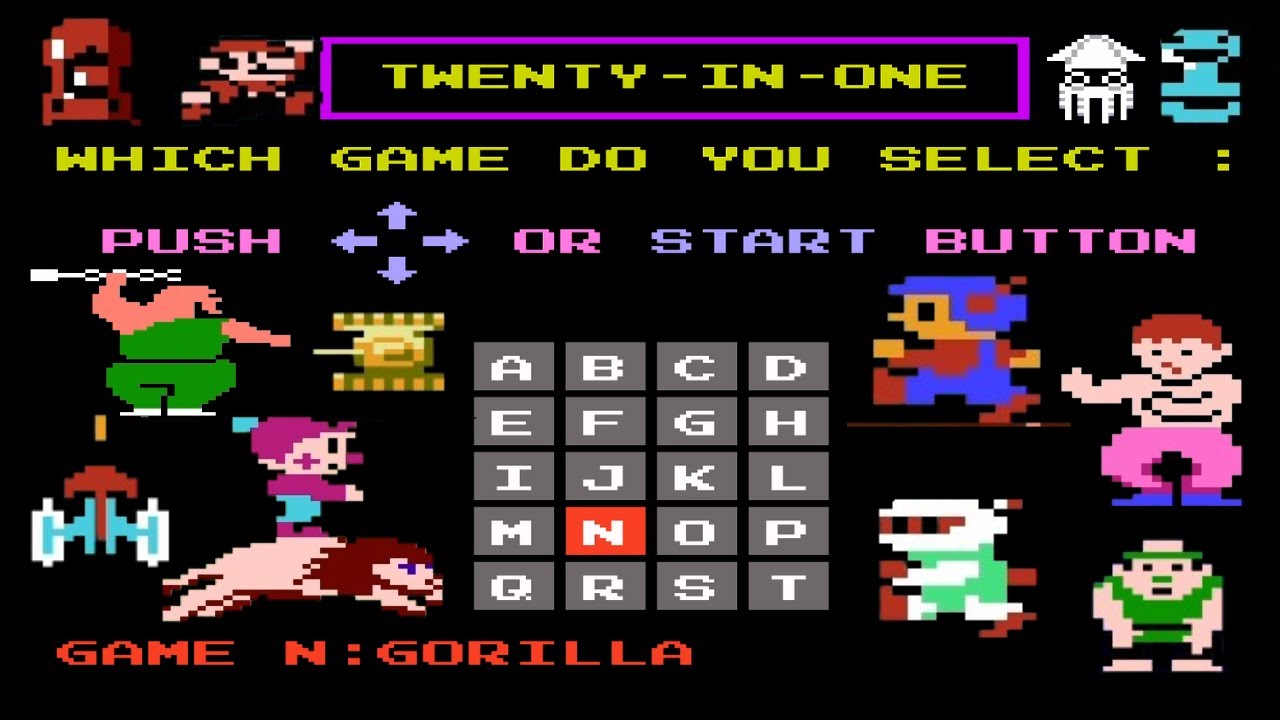 NES 20 in 1 Full Gameplay : 90s Kids Games Nostalgia