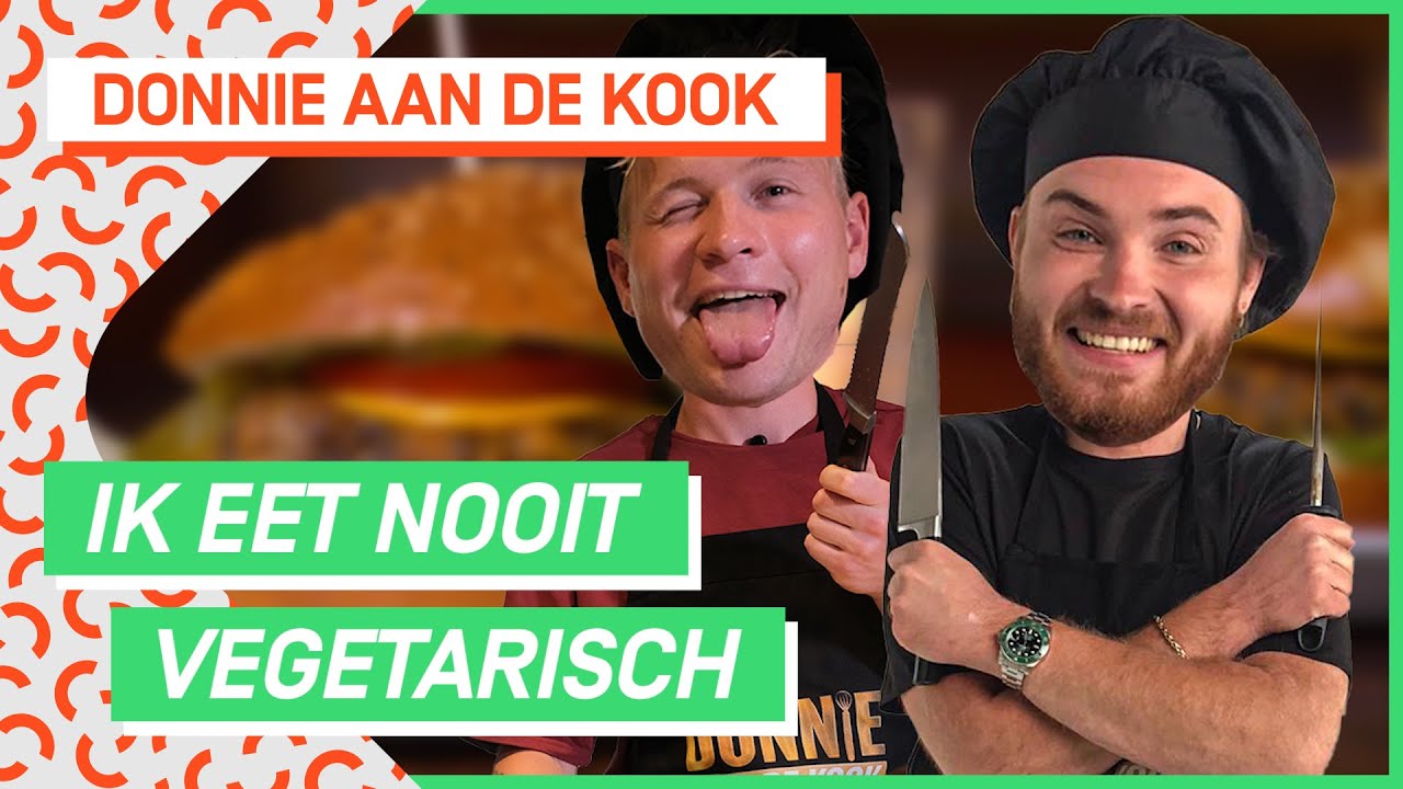 Eet Kalvijn de vegan burger wel? | DONNIE AAN DE KOOK #2 | NPO 3