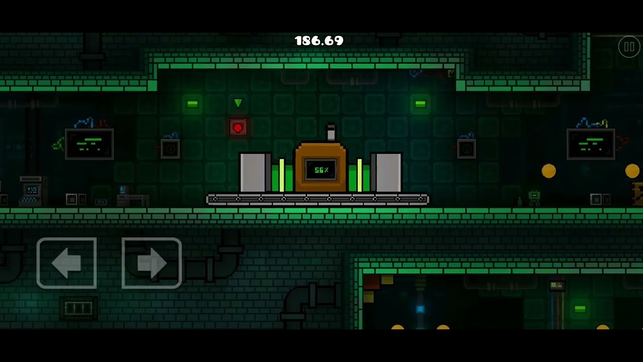 In the lab in Geometry dash 