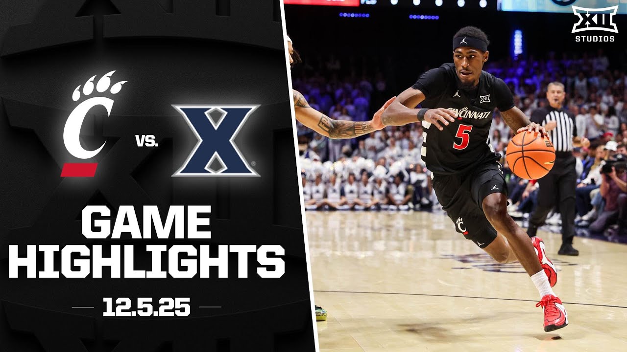 Cincinnati vs. Xavier Game Highlights | 2025-26 Big 12 Men&rsquo;s Basketball
