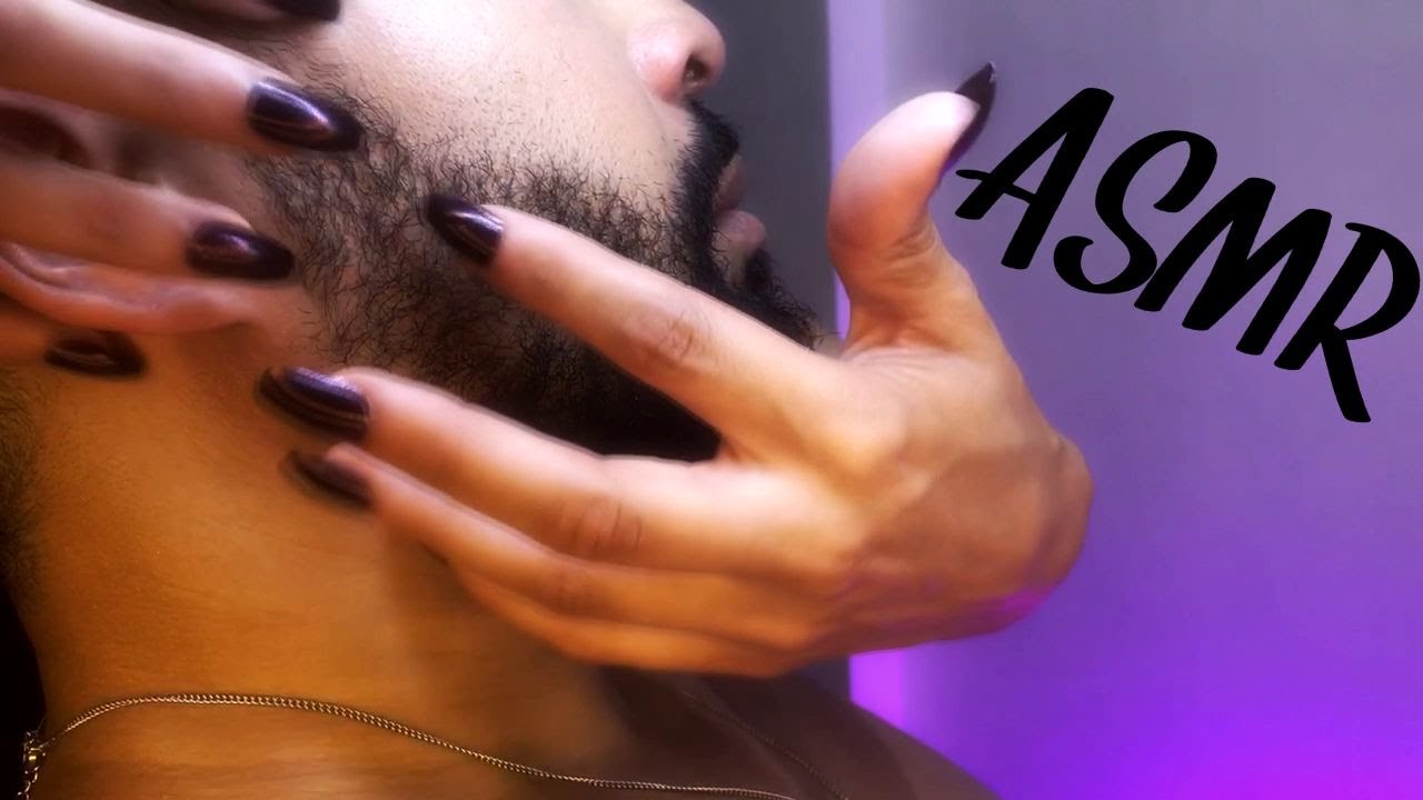 ❤️ Son incroyable ! Asmr GRATTAGE SUR BARBE - beard scratching - huile, brosse - chuchotement
