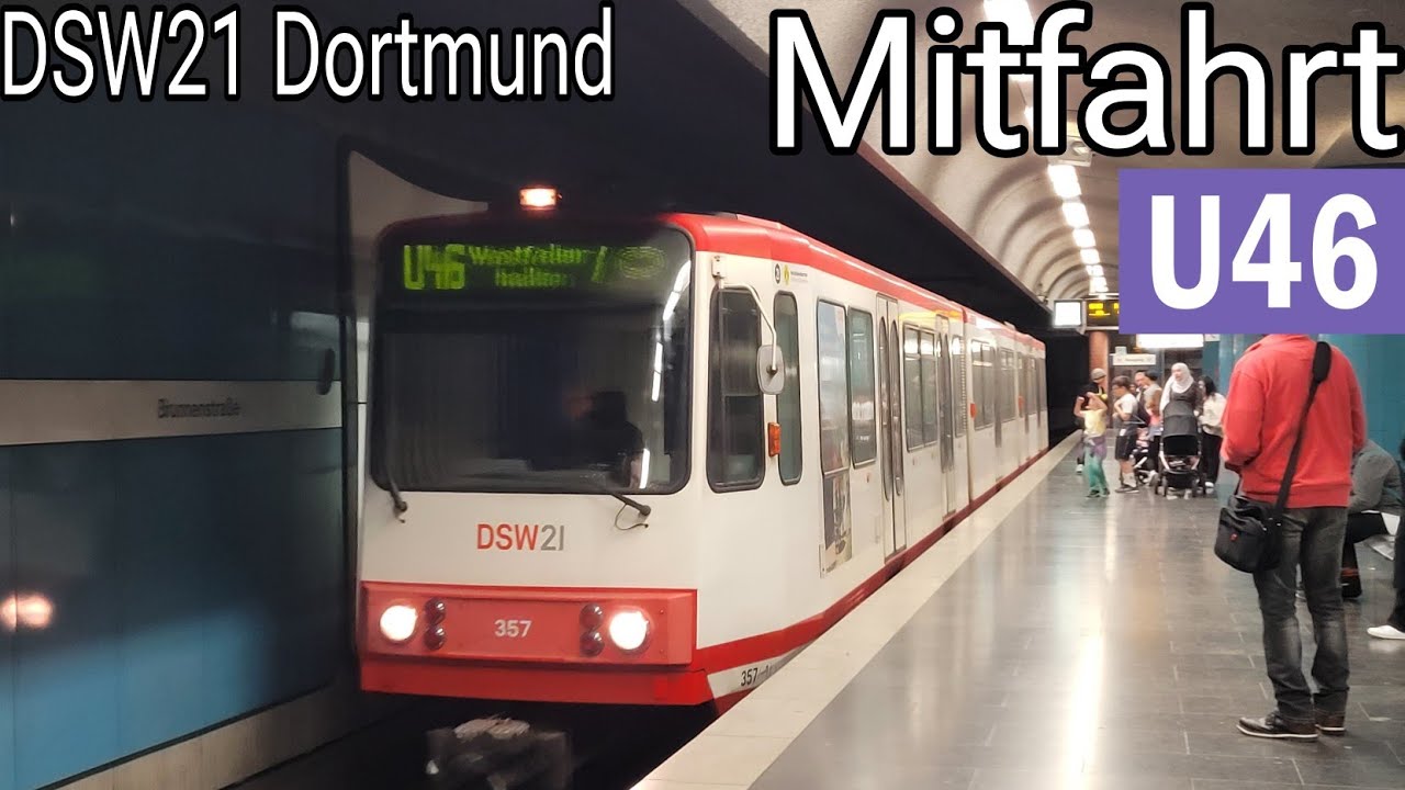 Mitfahrt | Duewag B80C/8 | Linie U46 | Brunnenstraße - Westfalenhallen