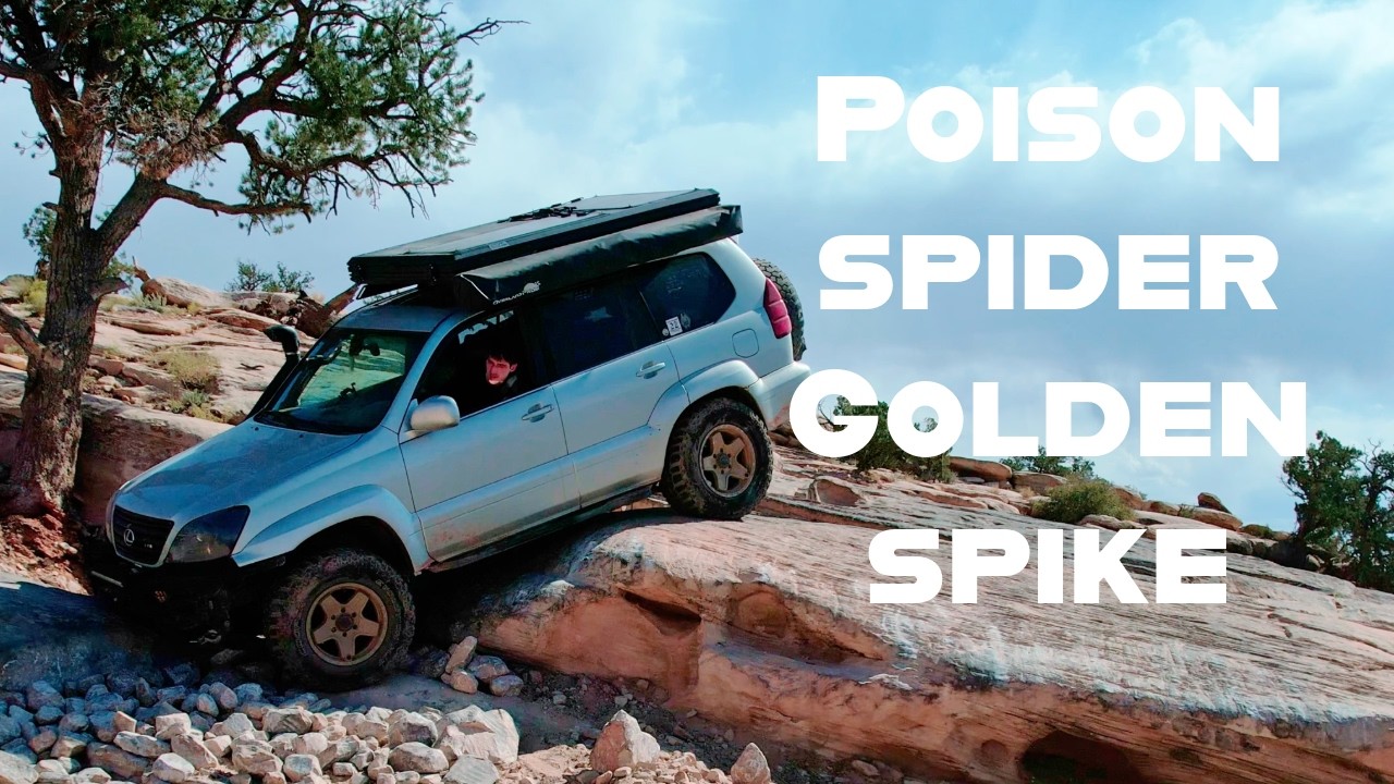 Poison Spider - Golden Spike - Gold Bar Rim in Moab - Lexus GX - The Trifecta