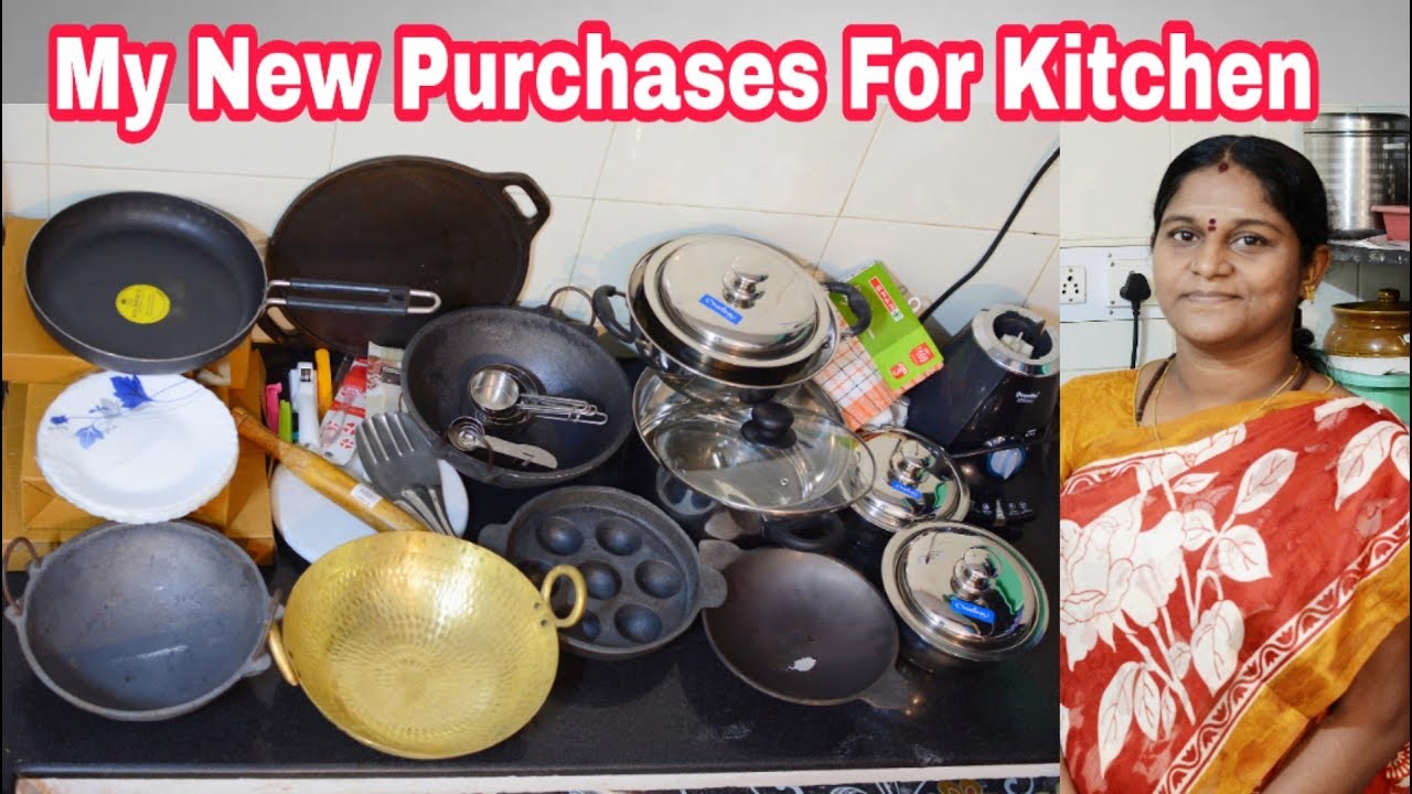 My New Purchases for Kitchen Iron Vessels, Brass Kadhai|சமையலறைக்கு  வாங்கிய புது பாத்திரங்கள்